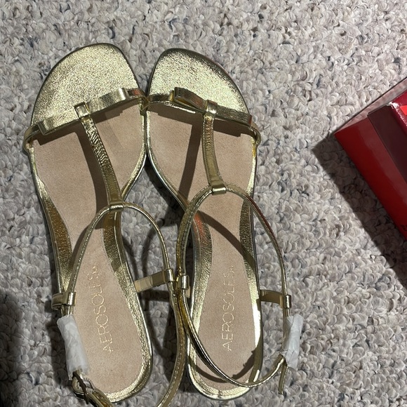 Aerosols gold heel sandal - Picture 6 of 8